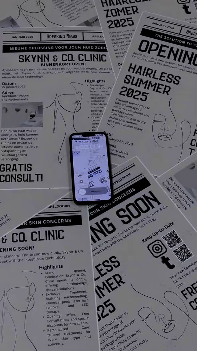 Grand opening Skynn & Co. flyers